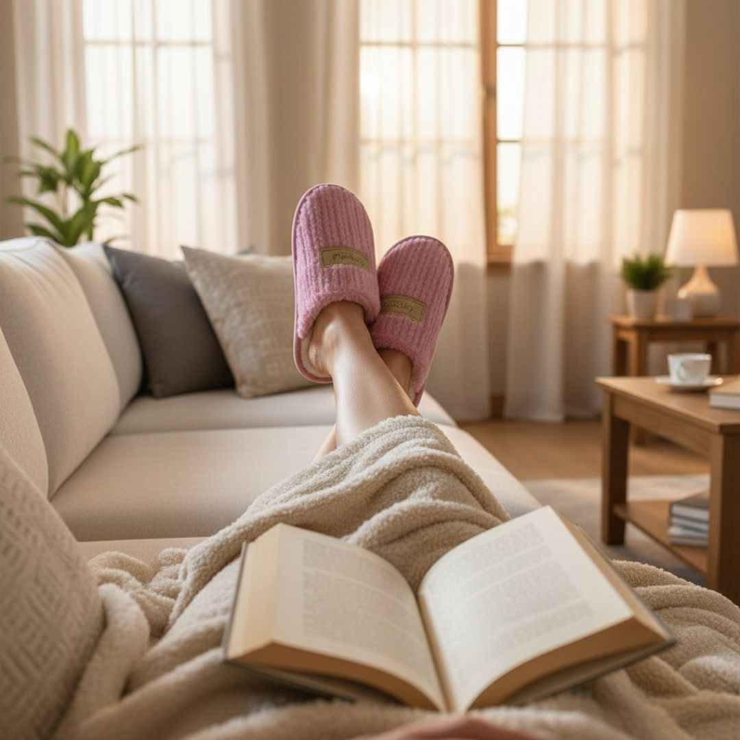Pantufa Feminina Rosa Chinelo Fleece Frio Mãe Inverno Macia - Imagem 3