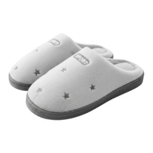 Pantufa Feminina Cinza Peluciada Inverno Quarto Mãe Confortável Presente Confort Antiderrapante