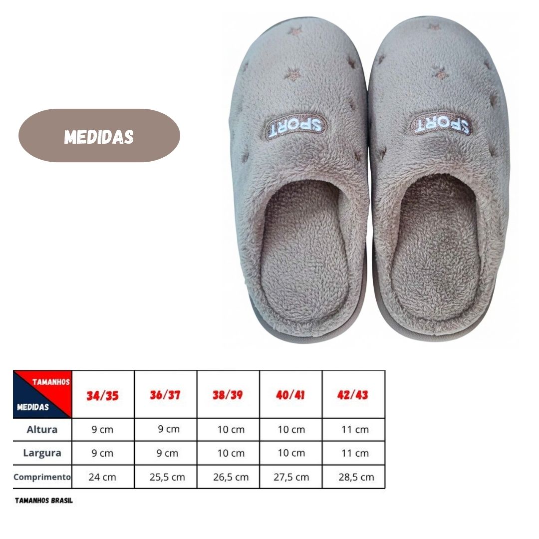 Pantufa Feminina Marrom Peluciada Inverno Quarto Mãe Confortável Presente Confort Antiderrapante - Imagem 4