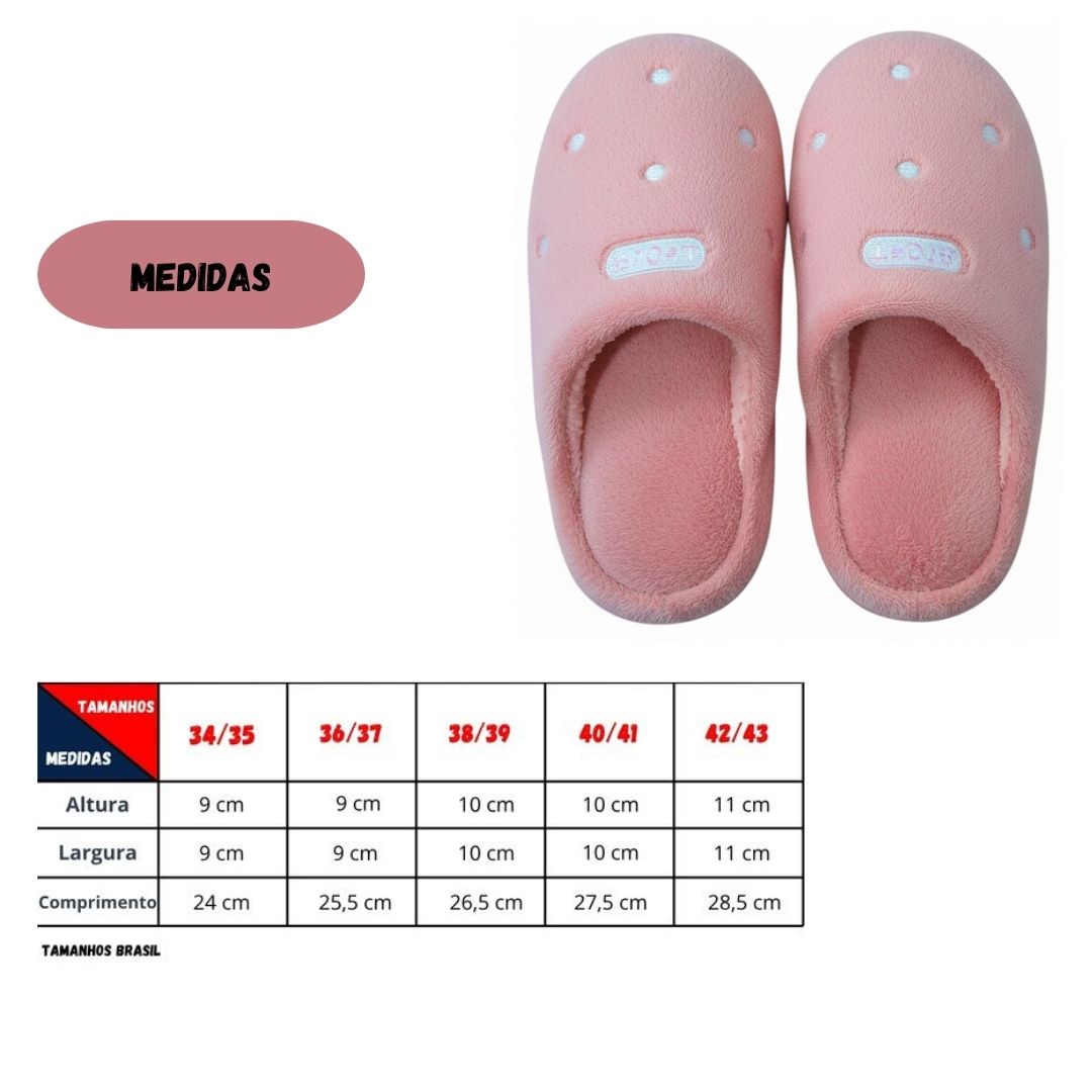 Pantufa Feminina Rosa Escuro Peluciada Inverno Quarto Mãe Confortável Presente - Imagem 4