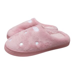 Pantufa Feminina Rosa Escuro Peluciada Inverno Quarto Mãe Confortável Presente