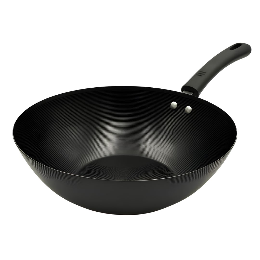 Panela Wok Grande 3,5L 30CM Profissional Gourmet Cozinha Jantar Almoço Salteados Legumes Carnes Presente