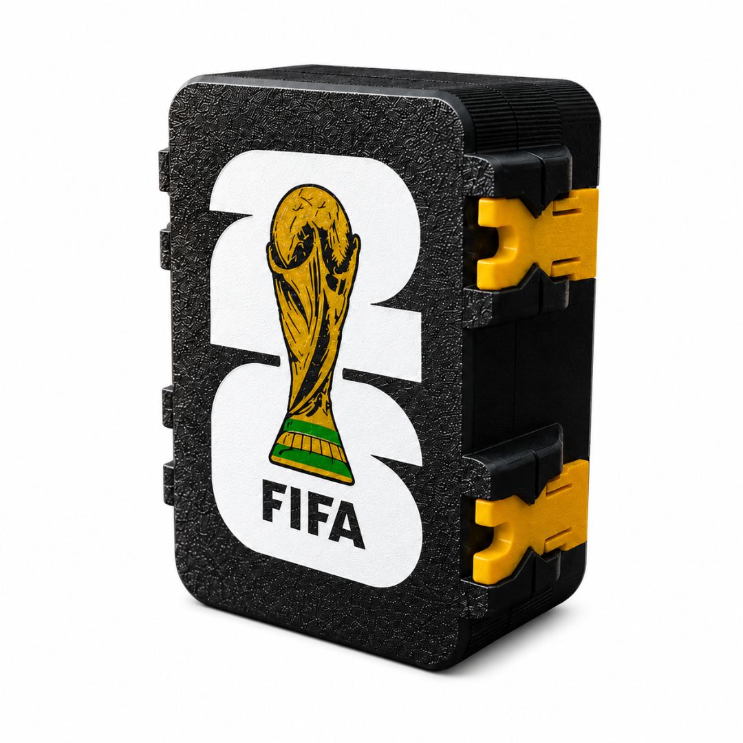 Porta 500 Figurinhas Preto Fifa Copa do Mundo2026 World Cup Organizador Colecionável Cards Futebol