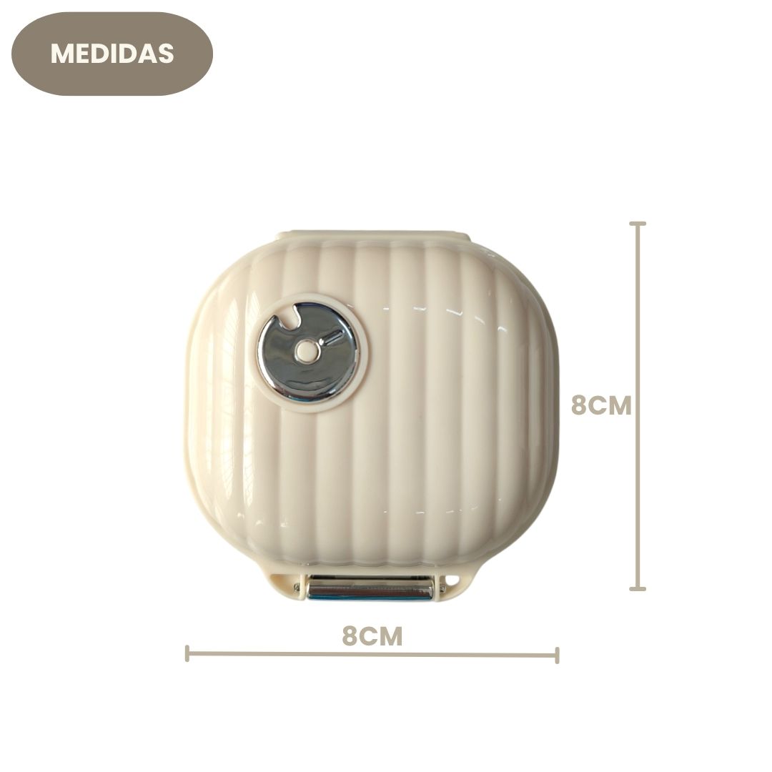 Caixa Comprimidos 7 Dias Preto Off White Porta Remédio Portátil Viagem Passeio - Imagem 9