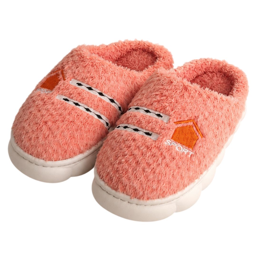 Pantufa Infantil Rosa Sport Frio Pelucia Quarto Chinelo Antiderrapante Térmica