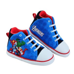 Pantufa Tênis Star Avengers Infantil Marvel Vingadores Inverno Quarto Frio Antiderrapante Confortável Aconchegante Comfo