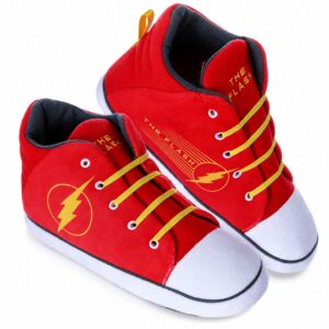 Pantufa Tênis Star The Flash Adulto Chinelo Quarto Frio Inverno Presente DC Comics Liga da Justiça Comfort