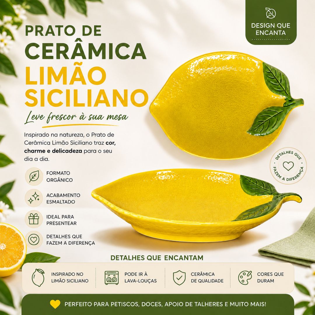 rato Formato Limão Siciliano De Cerâmica Bowl Cozinha Sobremesa Jantar Presente Família Amigos Mesa Posta Elegante Resis - Imagem 2