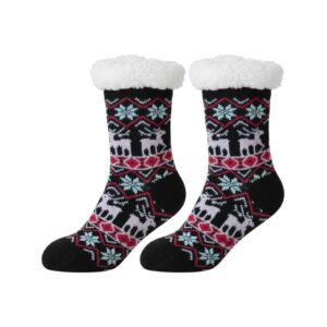 Meia Infantil Térmica Preta Inverno Quarto Peluciada Comfort Criança Menina Menino Frio Aconchegante