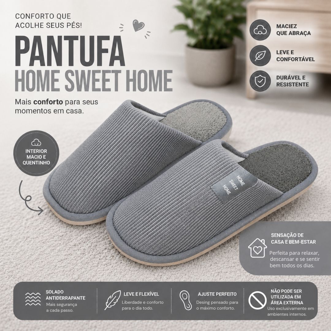 Pantufa Cinza Masculina Peluciada Frio Inverno Pai Chinelo Antiderrapante Quarto Confortável Aconchegante Presente Comfo - Imagem 2