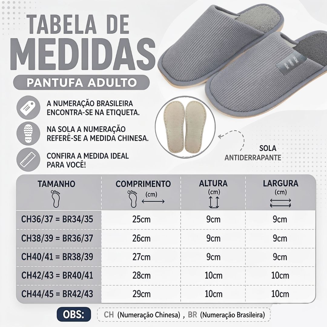 Pantufa Cinza Masculina Peluciada Frio Inverno Pai Chinelo Antiderrapante Quarto Confortável Aconchegante Presente Comfo - Imagem 5