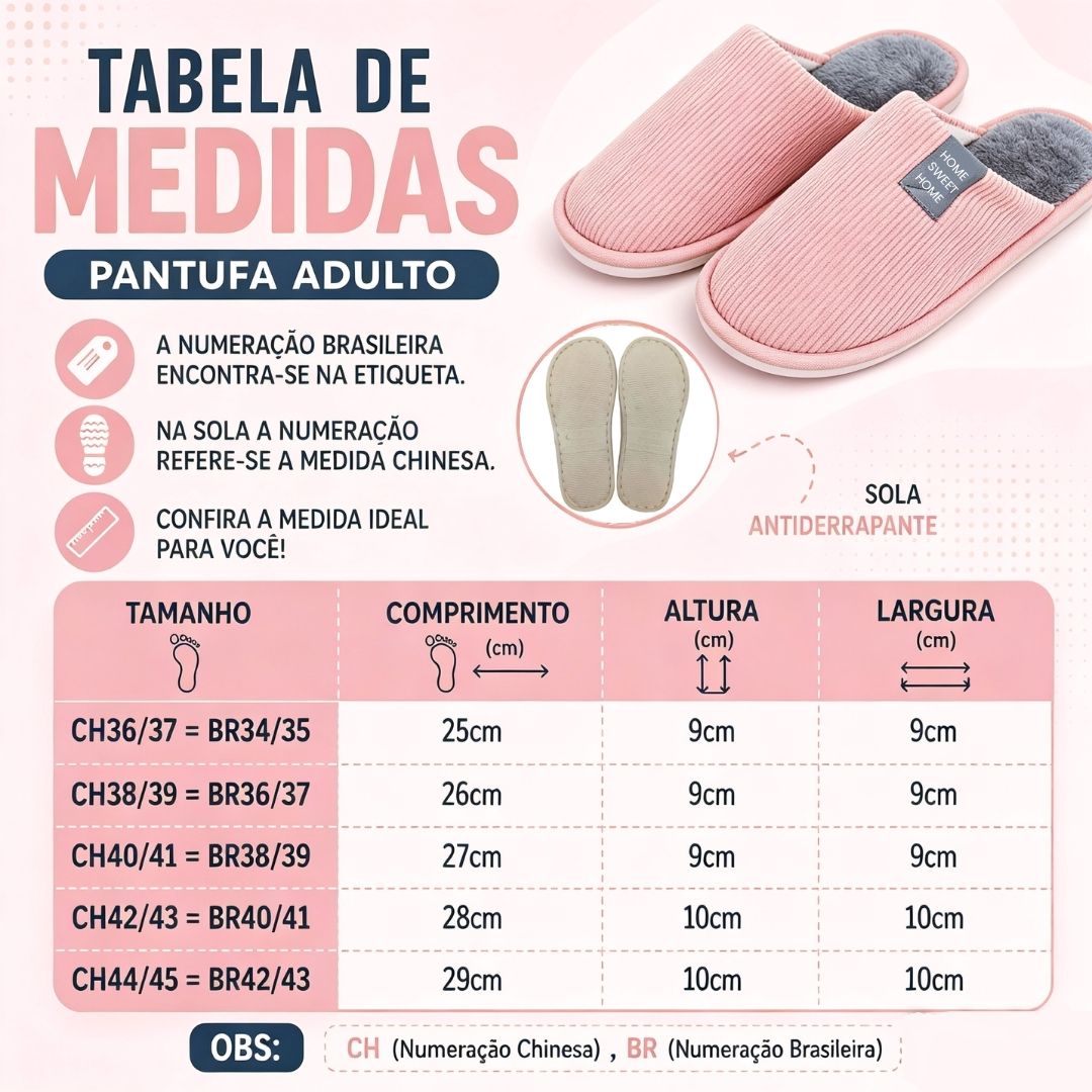 Pantufa Rosa Feminina Peluciada Frio Inverno Mãe Chinelo Antiderrapante Quarto Confortável Aconchegante Presente Comfort - Imagem 5