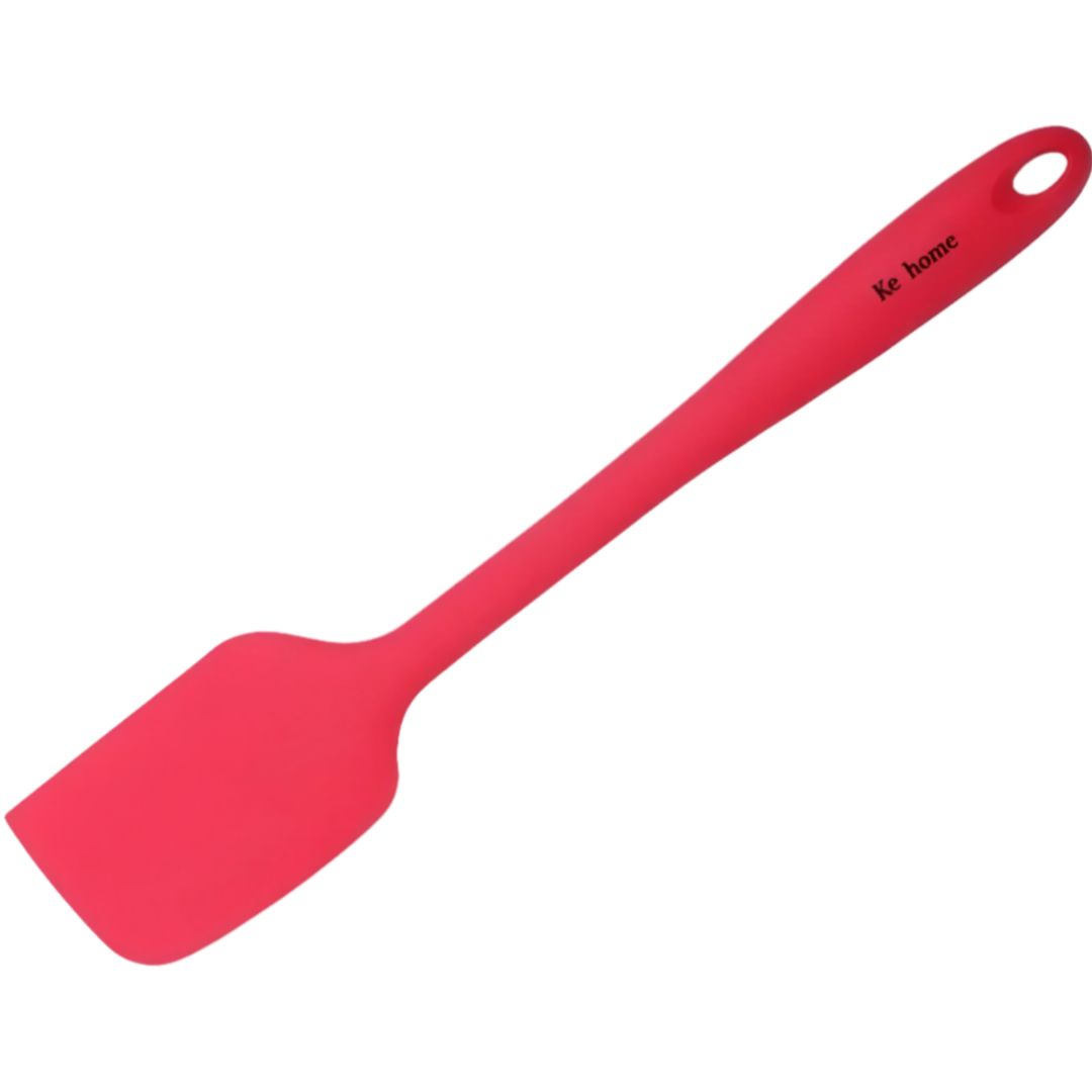 Espátula De Silicone Preta Vermelha Cinza Utensílio Cozinha Resistente Culinária Confeitaria Receitas - Imagem 4