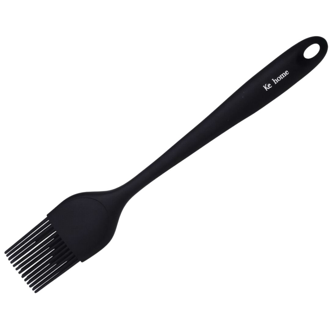 Pincel Silicone Vermelho Cinza Preto Culinário Cozinha Utensílio Confeitaria Receitas Resistente - Imagem 2