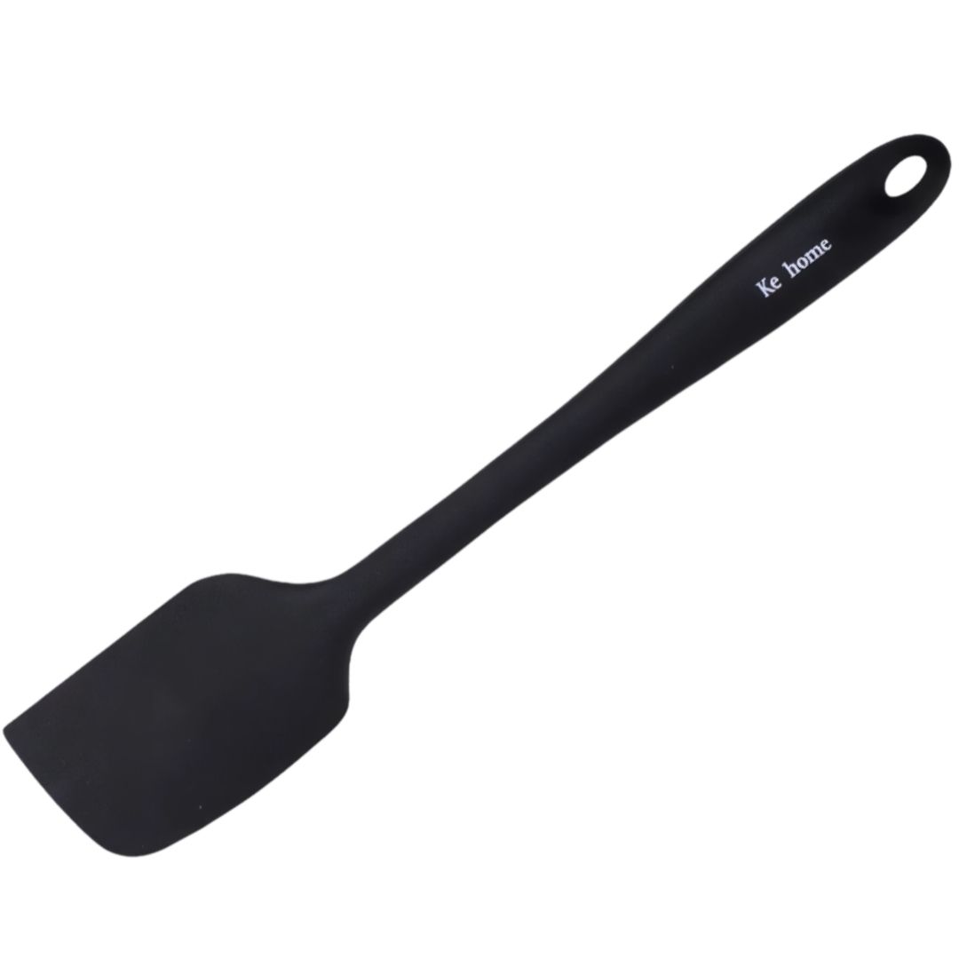 Espátula De Silicone Preta Vermelha Cinza Utensílio Cozinha Resistente Culinária Confeitaria Receitas - Imagem 2