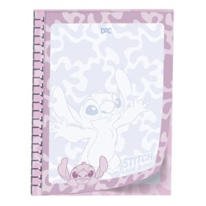 Bloco Carta Universitário Smart Stitch A4 48 Folhas Caderno Inteligente Escolar Disney Juvenil
