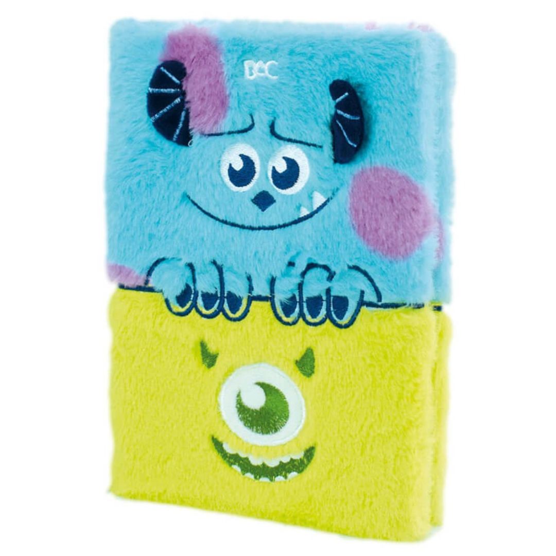 Caderno De Anotações Fluffy Monstros S.A 80 Folhas Pelúcia Disney Escolar Juvenil