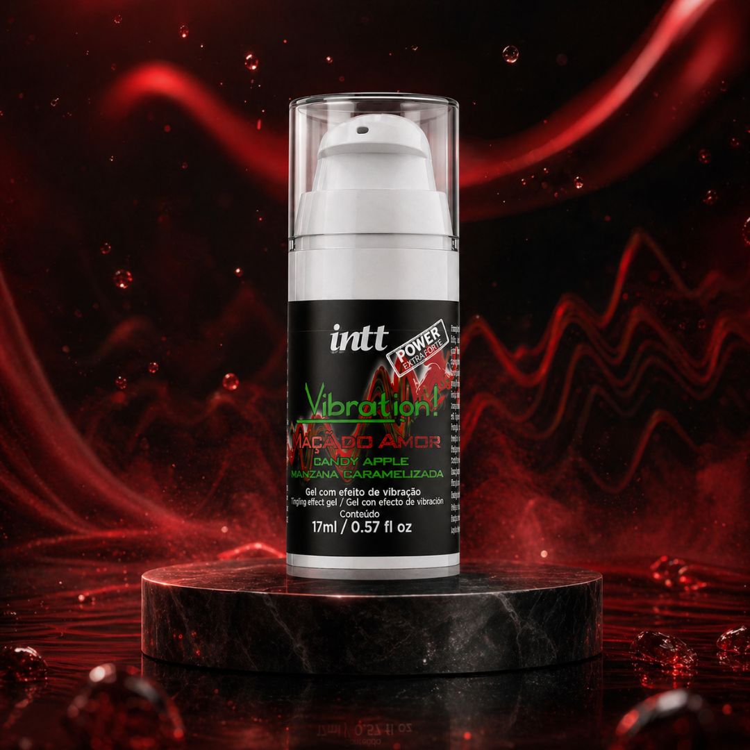Gel Beijavel Vibration Power Extra Forte Maçã do amor Intt - Imagem 5