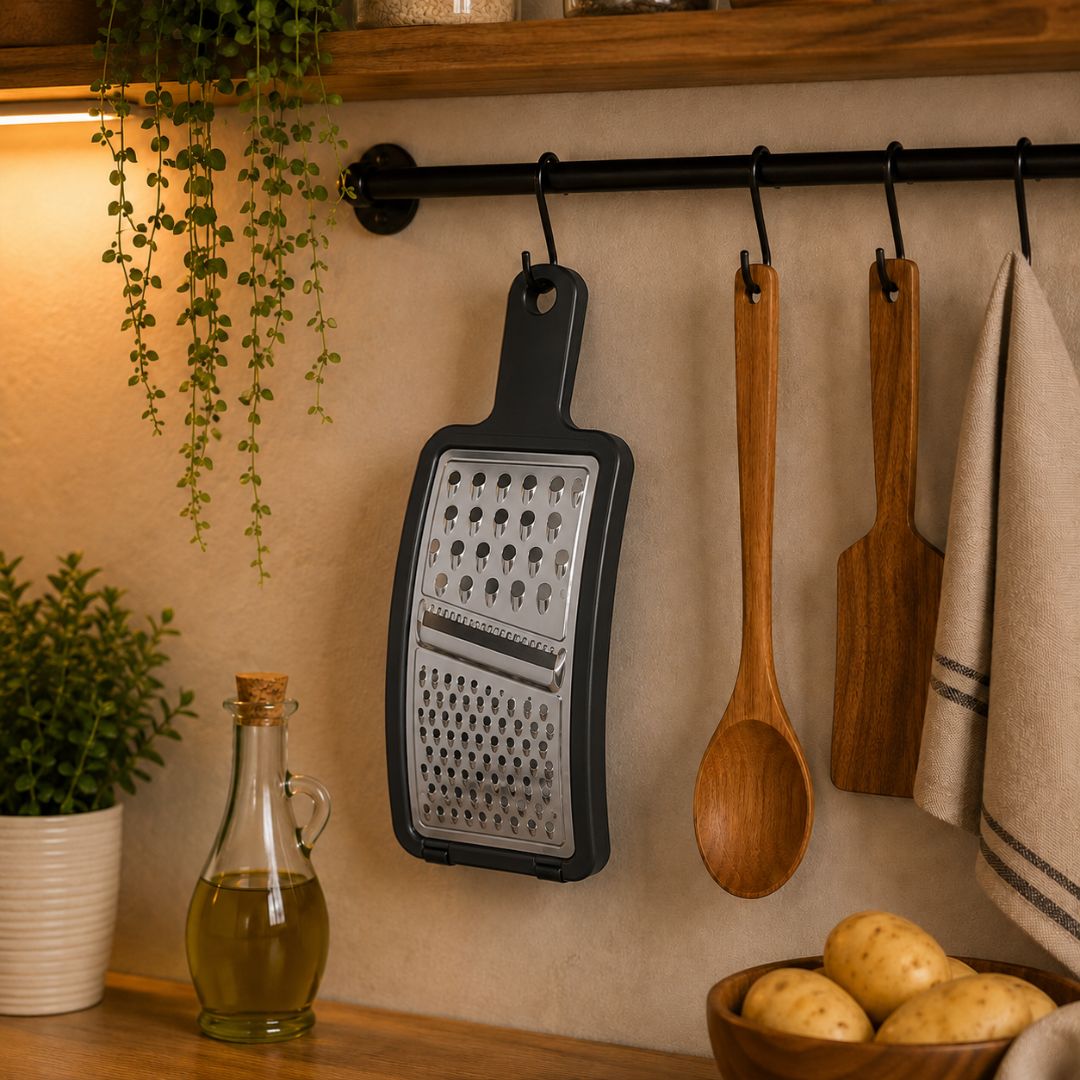 Ralador Manual  1 Face  Alça Aço Inox Queijo Legumes - Imagem 5