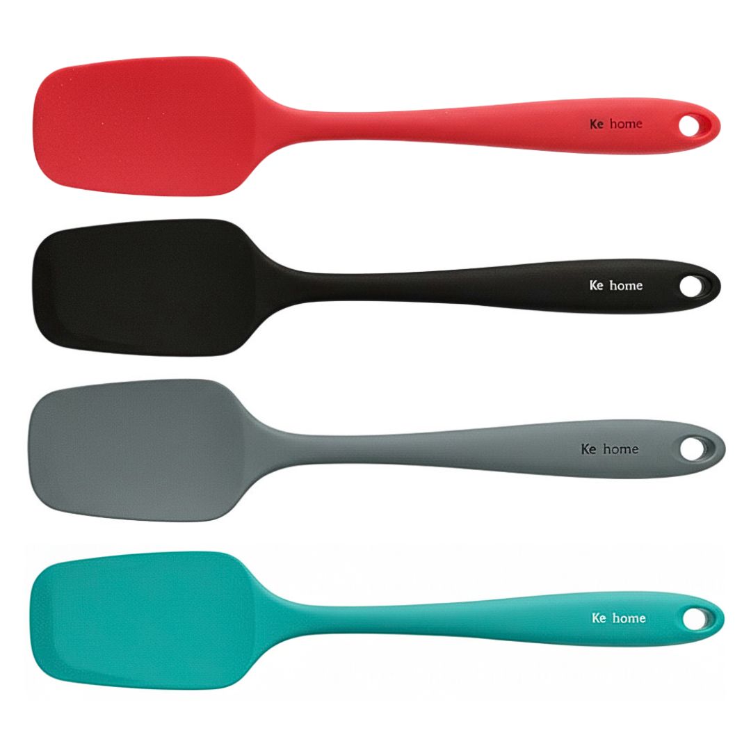 Espátulas Curva de Silicone Utensílio Cozinha Chef Culinária Verde Vermelho Preto Cinza Resistente Receitas