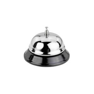 Campainha Sino Para Balcão Inox Atendimento Recepção Caixa Recepcionista Hotel Clínica Pousada Serviço Loja Restaurante