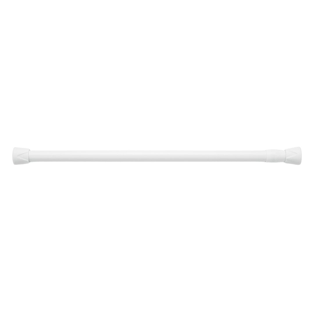 Varão Extensível Box 30X50cm Branco Ajustável Resistente Pressão Multiuso Banheiro Compacto Prático Proteção Antiderrapa