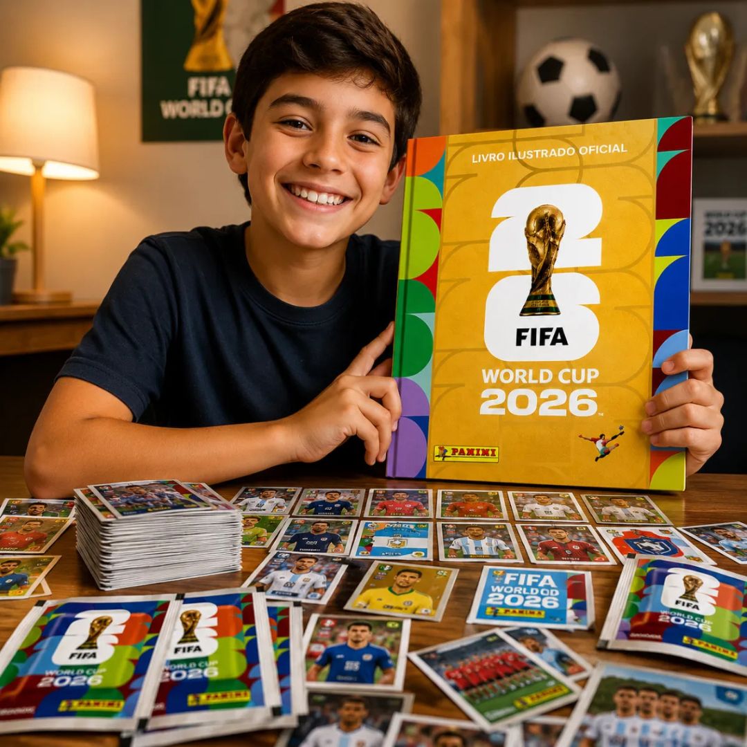 Álbum Capa Dura Ouro Copa Do Mundo 2026 Fifa World Cup 2026 - Imagem 3
