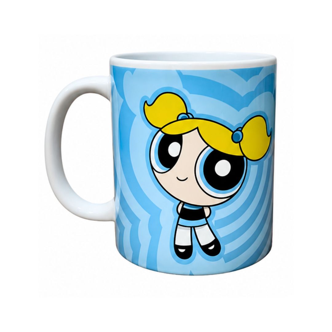 CANECA PORCELANA MENINAS SUPERPODEROSAS FLORZINHA LINDINHA DOCINHO 300ML - Imagem 9