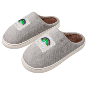 Pantufa Chinelo De Inverno Peluciado Pelucia Adulto Maasculino Feminino Cinza Antiderrapante Confortavel Pai Mãe