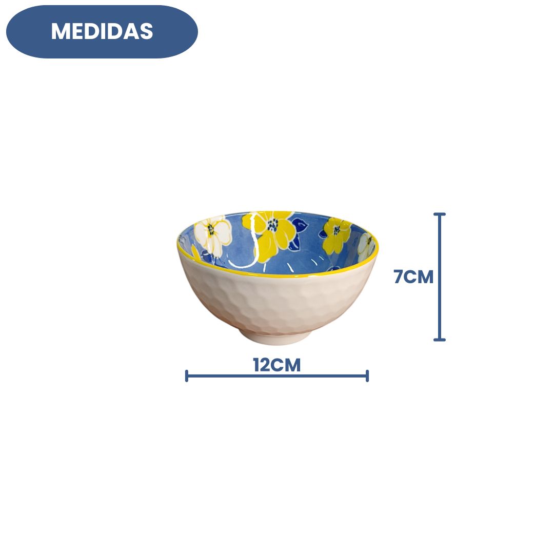 Kit Bowl Cerâmica 02 Peças Com Hashi Louça Oriental Mesa Posta Jantar Almoço Japonesa Sushi Lamen Sopas Presente - Imagem 4