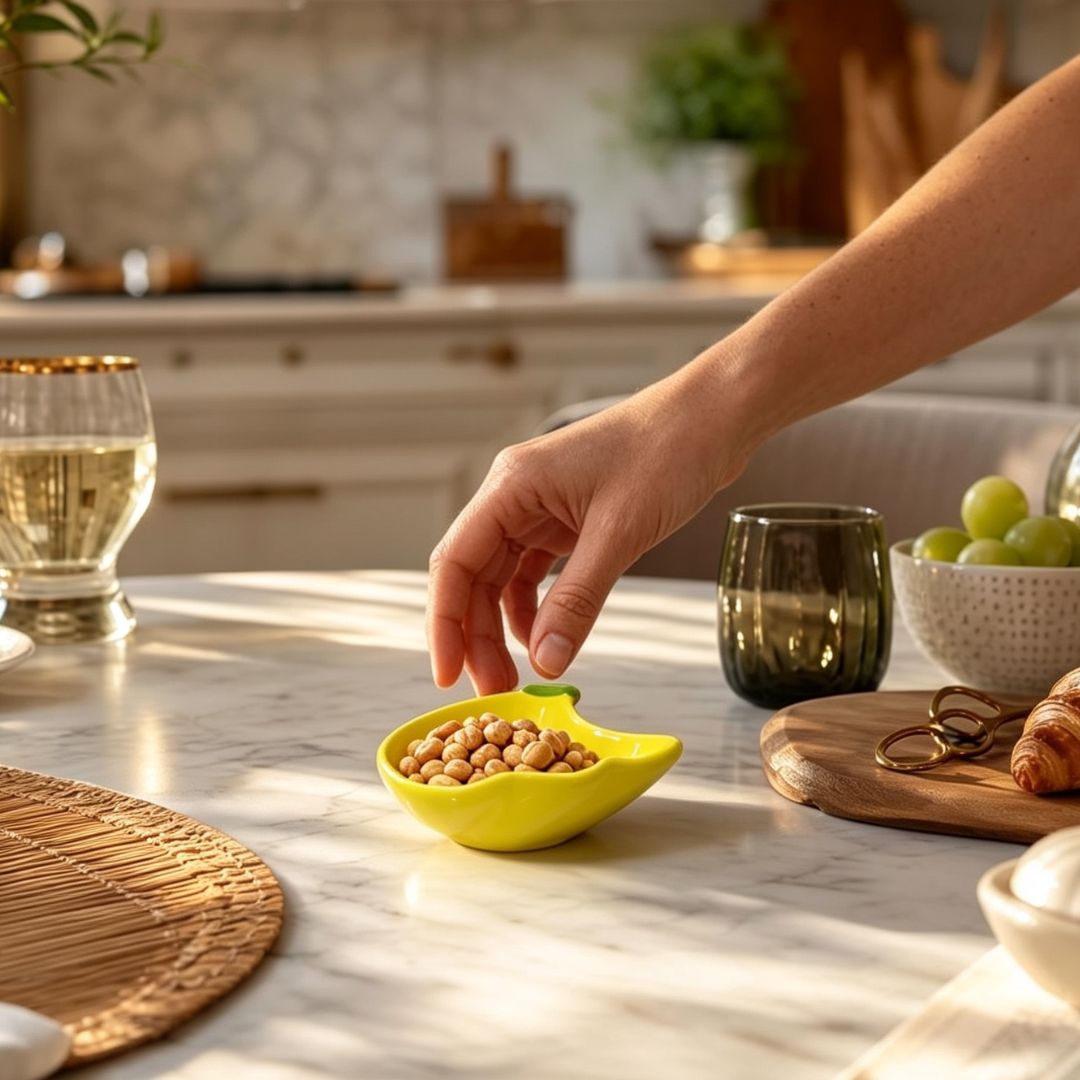 Bowl De Cerâmica Formato Banana Criativo Divertido Resistente Bonito Cozinha Lanche Presente Amigos e Família - Imagem 3