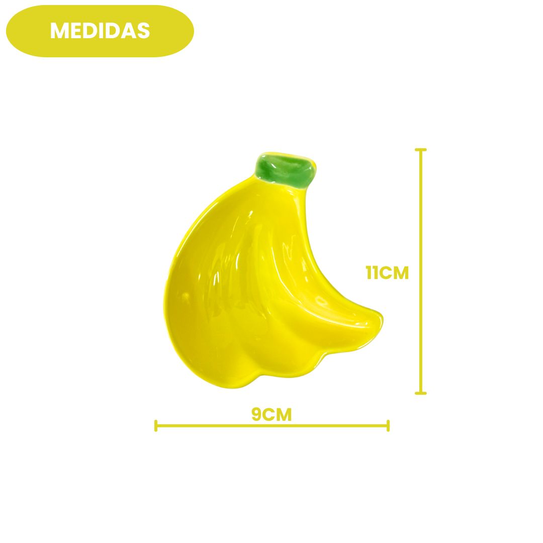 Bowl De Cerâmica Formato Banana Criativo Divertido Resistente Bonito Cozinha Lanche Presente Amigos e Família - Imagem 4
