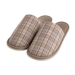 Pantufa Xadrex Marrom Masculina Presente Inverno Peluciada Quarto Frio Comfort Pai