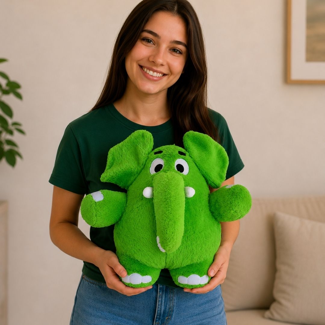 Boneco Pelúcia Jotalhão Turma da Mônica Criança Brincadeira Elefante Diversão Presente Dia das Crianças - Imagem 4