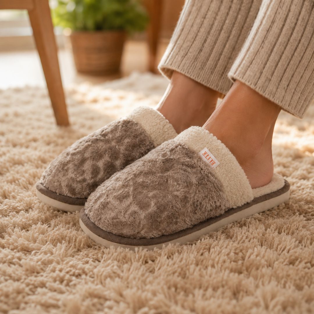 Pantufa Peluciada Marrom Adulto Masculino Feminino Unissex Pelucia Antiderrapante Pai Mãe Quarto Chinelo Inverno Fleece - Imagem 3