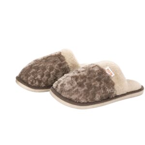 Pantufa Peluciada Marrom Adulto Masculino Feminino Unissex Pelucia Antiderrapante Pai Mãe Quarto Chinelo Inverno Fleece