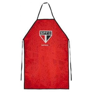 Avental De Cozinha Masculino São Paulo Tricolor Churrasco Cozinhar Jantar Torcedor Futebol Pai Amigo Presente