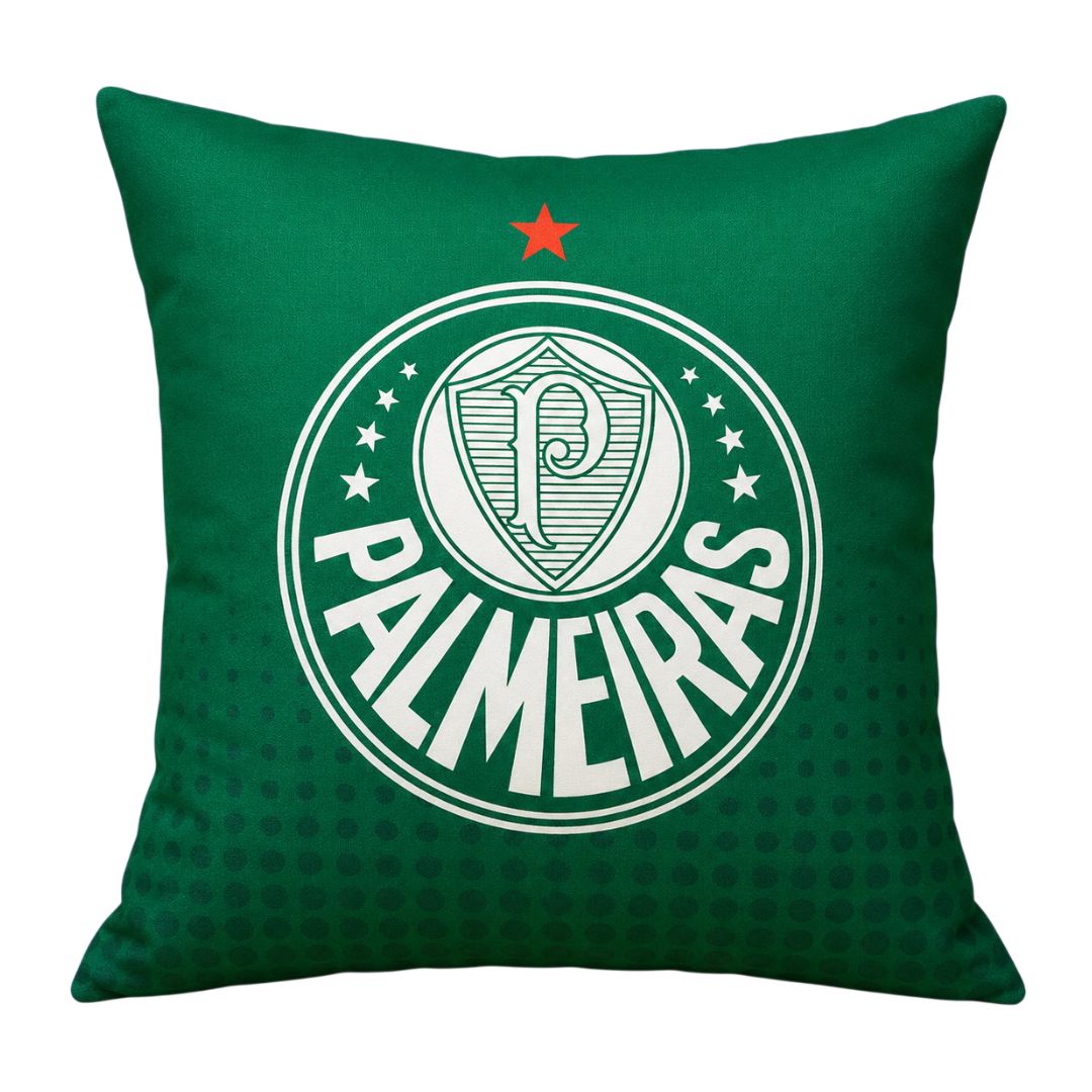 Almofada Quadrada Palmeiras Verdão Porco Decoração Confortável Futebol Presente Pai Torcedor