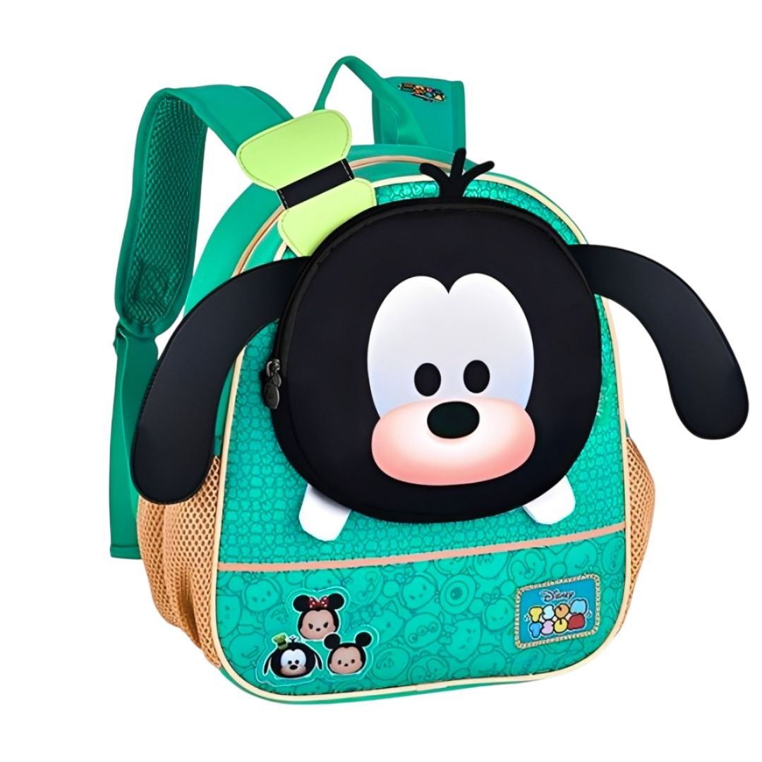 Mochila de Costas Pateta Tsum Tsum Infantil Disney Menino Escolar Volta as Aulas Viagem Passeio Clio