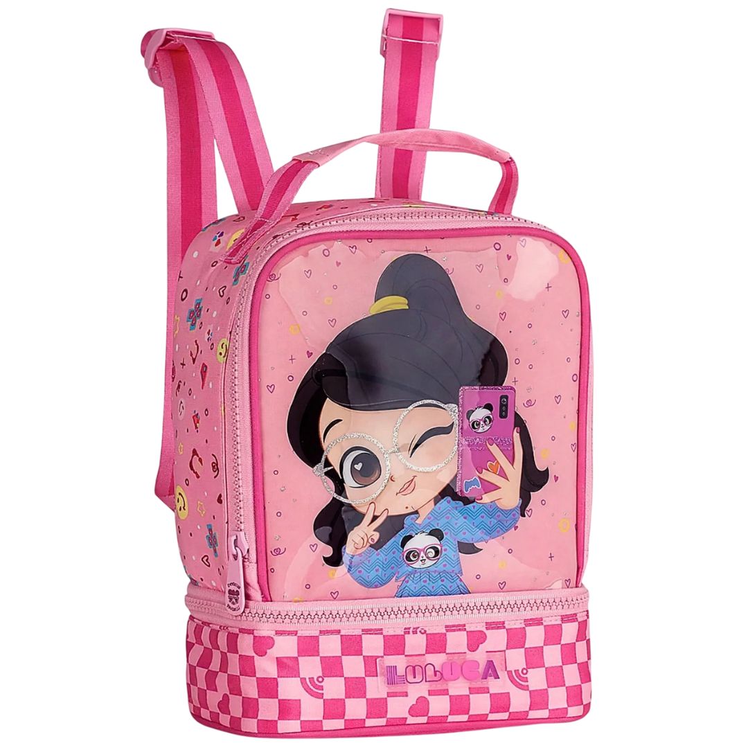 Lancheira Infantil Térmica Luluca Escolar Youtuber Lanche Passeio Volta as Aulas Criança Menina - Imagem 2