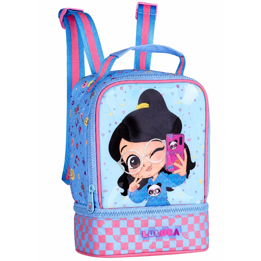Lancheira Infantil Térmica Luluca Escolar Youtuber Lanche Passeio Volta as Aulas Criança Menina - Imagem 3