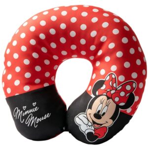 Almofada de Pescoço Infantil Minnie Mouse em U Disney Menina Viagem Macio Confortável Presente