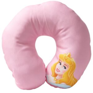 Almofada de Pescoço Infantil Princesa Aurora em U Disney Menina Viagem Macio Confortável Presente Apoio