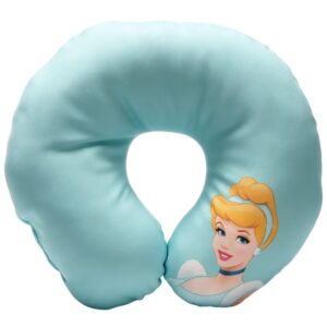 Almofada de Pescoço Infantil Princesa Cinderela em U Disney Menina Viagem Macio Confortável Presente Apoio