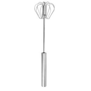 Batedor de Claras Com Fricção Aço Inox Cabo Longo Resistente Culinária Profissional Cozinha
