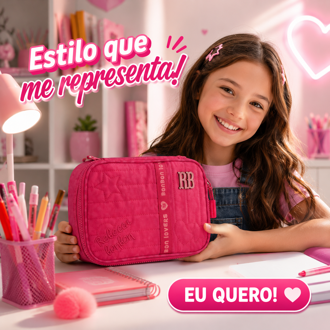 ESTOJO BOX REBECCA BONBON PRETO ROSA LILASAZUL RB27004 - Imagem 7