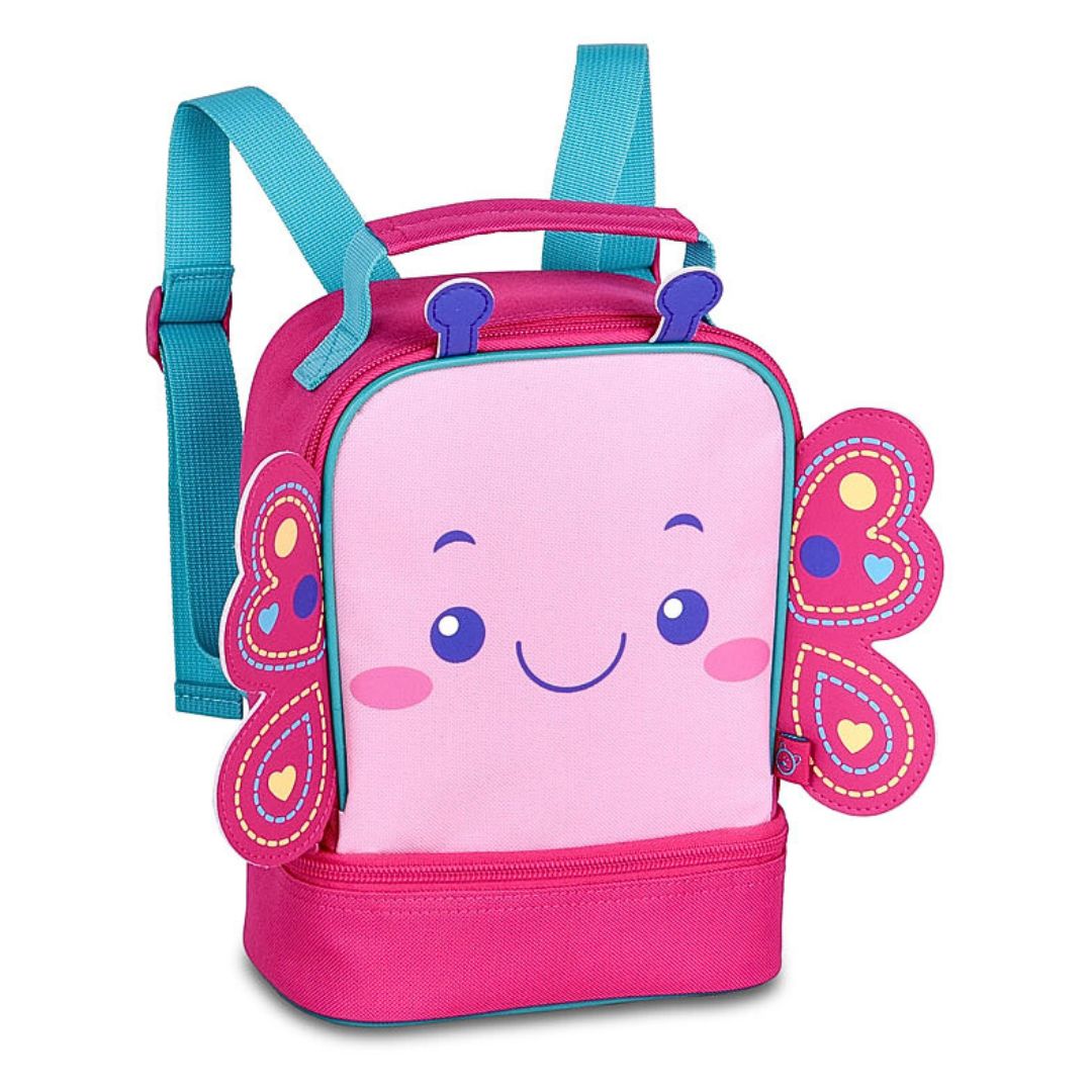 Lancheira Térmica Abelhinha Borboleta Infantil Escolar Volta as Aulas Menina Resistente Lanche - Imagem 2