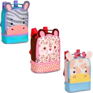 Lancheira Térmica Girafa Zebra Gatinha Infantil Criança Volta Aulas Resistente Passeio Viagem Clio Marmita Lanche