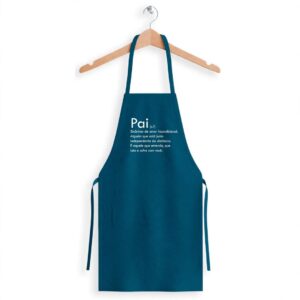 Avental de Cozinha Azul Churrasco Significado De Pai Presente Dia Dos Pais Jantar Criativo Cozinheiro Chef Alta Qualidad