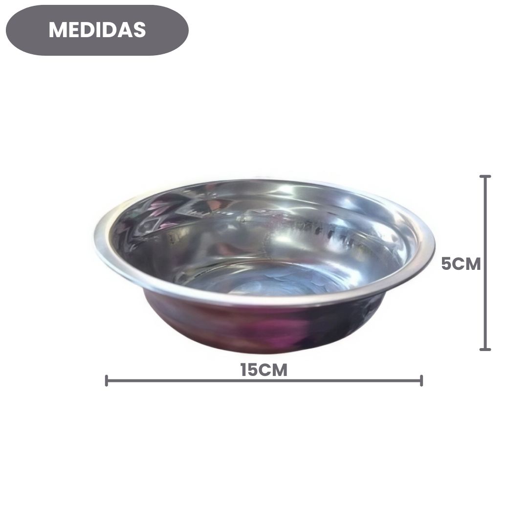 Bacia De Aço Inox 15cm Resistente Cozinha Culinária Profissional Salada Frutas Sobremesas Alimentos - Imagem 4